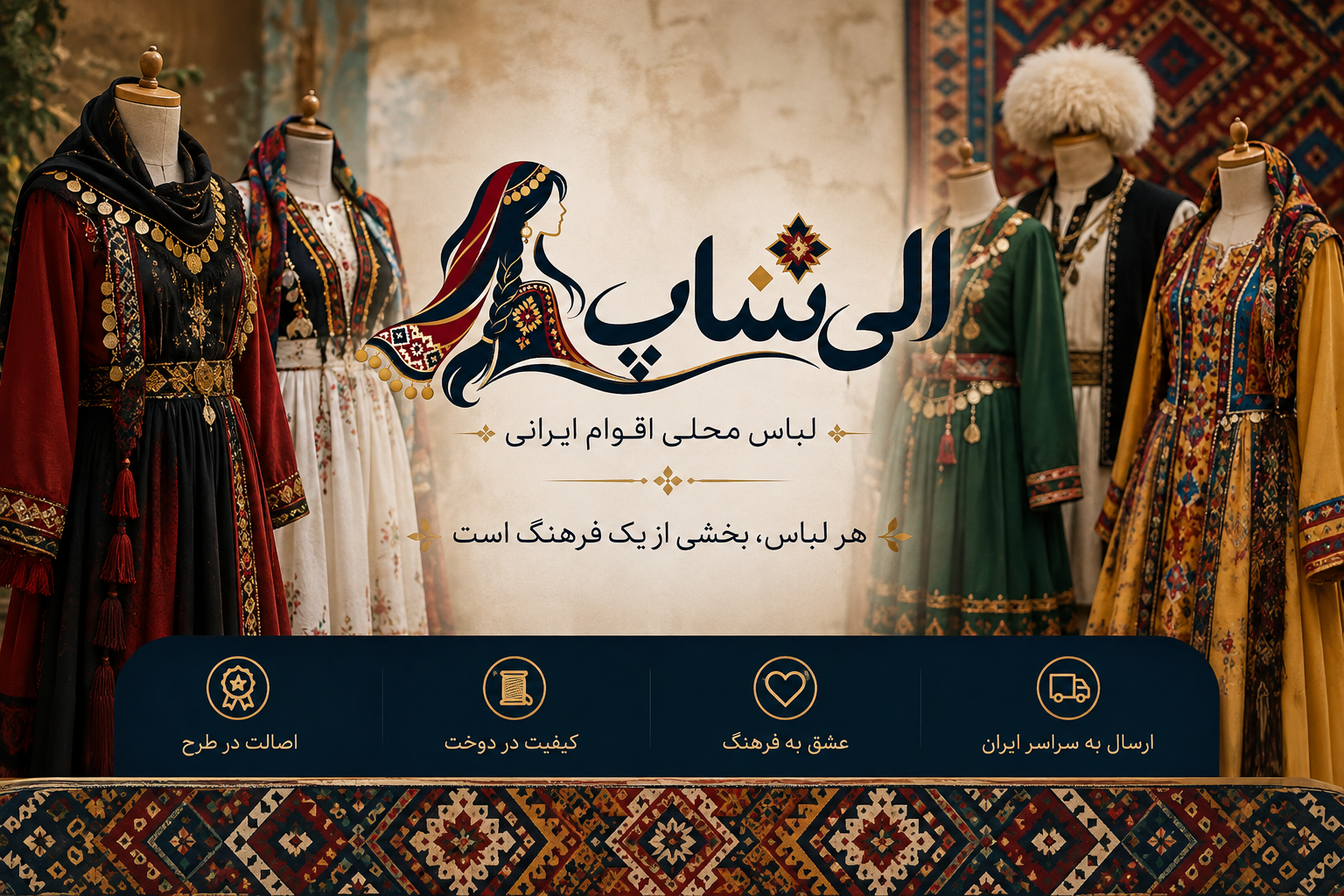 الی شاپ - لباس محلی اقوام ایرانی